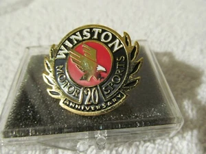 WINSTON MOTOR SPORTS 20TH ANNIVERSARY NASCAR GOLD EXECUTIVE LAPEL HAT PIN NEW - Picture 1 of 7