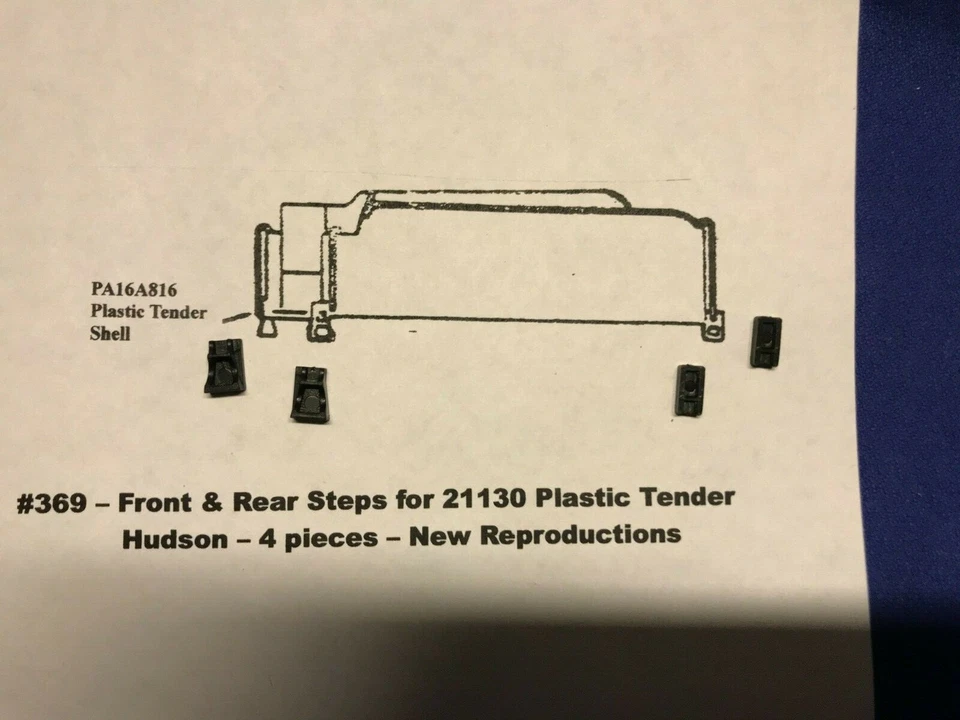 American Flyer Parts - Tender Steps Front & Rear f/21130 #369 - Imagem 1 de 1