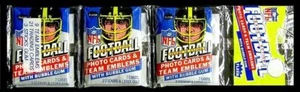 1984 Fleer Football Teams in Action - SCARCE Rack Pack (Three Wax Packs) MINT - Imagen 1 de 1