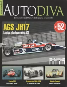 AUTODIVA 52 AGS JH17 F2 1980 ALAIN DE CADENET HARRIS COSTIN PROTOS P16 CALMELS - Imagen 1 de 2