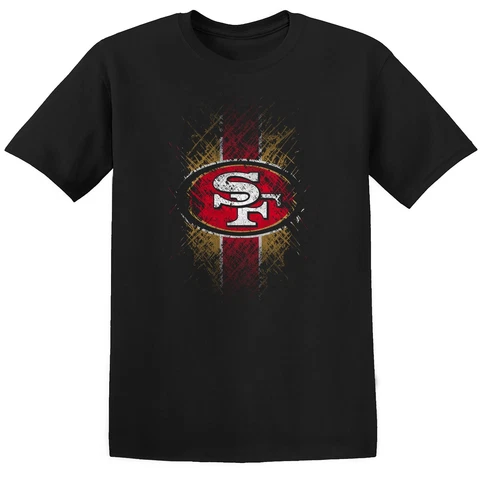 San Francisco 49ers Abstract T-Shirt - Adult and Kids sizes Cover