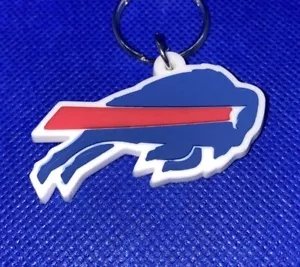 Buffalo Bills NFL Soft Keychain Key Chain Souvenir | Red, White, & Blue - Picture 1 of 5