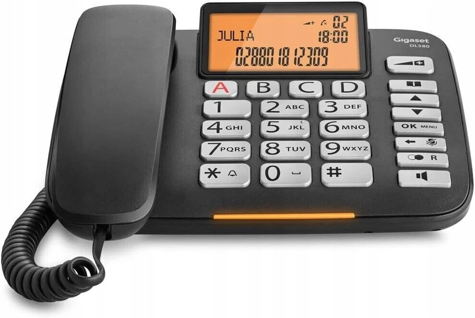 Gigaset Dl580 Schnurgebundenes Telefon - Schwarz (S30350S216B101)