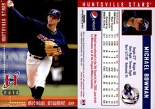Michael Bowman 2010 Grandstand Huntsville Stars #NNO Card *AutographDen*