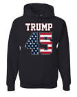 Trump 45 Hoodie The 45th President Political Stars and Stripes Sweatshirt