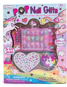 3D Unicorn Nail Art Kit - 3D Press on Nails, Nail Stickers & More - 65 piece set - Picture 1 of 5