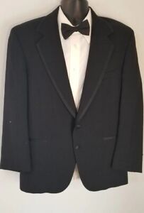 TUXEDO JACKET ONLY CHAPS FOR KNIGHTS FORMAL WEAR CHEST=40 REG NOTCHED SATIN TRIM