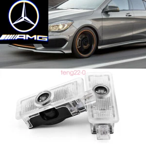 2pcs LED Door Light AMG Ghost Shadow Laser Projector Courtesy For Benz CLA C E - Picture 1 of 12