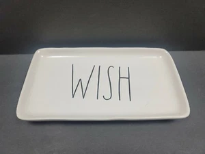 Rae Dunn | WISH | 9" x 5" Keramik Elfenbein Tablett/Schmuckschale - NEU - Bild 1 von 5