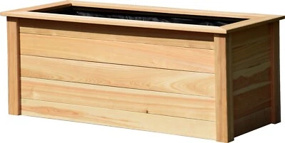 DOBAR XXL Hochbeet mit Pflanzfolie Salatbeet Holz Gemüsebeet Kräuterbeet Douglasie