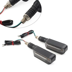 2x M10 LED Intermitente Intermitente Freno Parada Luz Trasera DRL Lámpara Motocicleta - Imagen 1 de 12