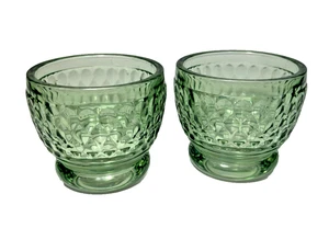 VILLEROY & BOCH Boston Green Fruit Dessert Bowls Set of 2 - Picture 1 of 10