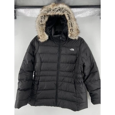 Chaqueta Mujer The North Face 2XL Negra 550 Gotham Puffer Capucha Parka Invierno Foto 1 de 4