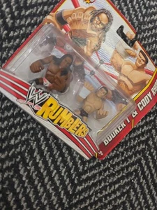 Minifigura Booker T & Cody Rhodes Serie 3 WWE Rumblers Paquete de 2 *Caja Doblada - Imagen 1 de 3