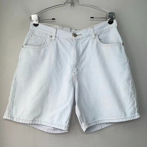 Levis Denim Shorts Women Size 12 Light Blue Jean Mom Jorts 100% Cotton Y2K 2000s - Picture 1 of 12