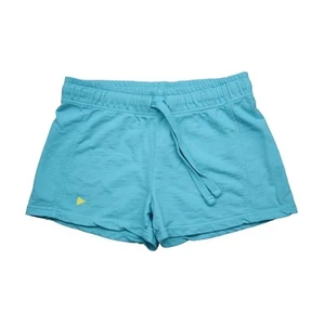 Pantaloncini corti donna colori comodi S blu vita alta elastico in vita coulisse cotone - Foto 1 di 15