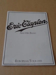 Eric Clapton 1978 European Tour Programme - Picture 1 of 3