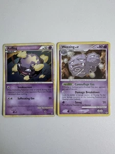 Pokémon Set Koffing 60/95 2011 Call of Legends & Weezing 87/111 Rising Rivals - Picture 1 of 6