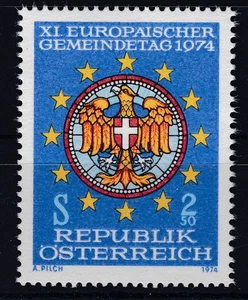 Nicht verausgabte Gemeindetagsmarke 1974 Postfrisch ** MNH - Imagen 1 de 2