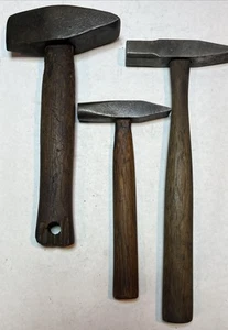 3 Blacksmith Hammers Cross Peens Used - Bild 1 von 13