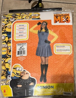 Vestido Disfraz Despicable Me 3 Minion Rubíes Mujer Mediano 10-14 NUEVO paquete al por menor Foto 1 de 2