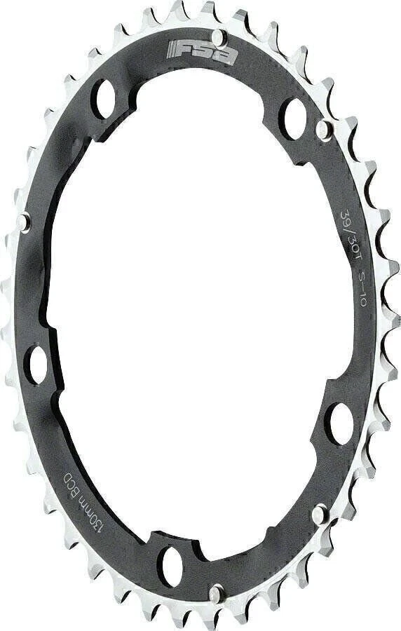 FSA Pro Black Triple 130/74BCD Road Chainring - 130BCD 39T
