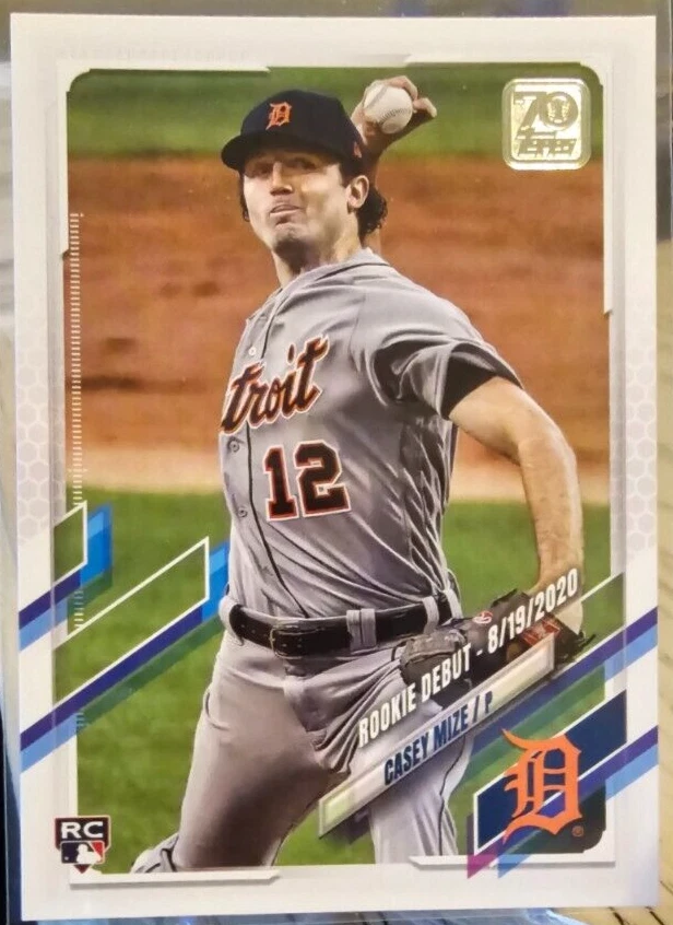 2021 Topps Update Series Casey Mize RC #US63 Detroit Tigers lot of 5 cards - Image 1 of 2