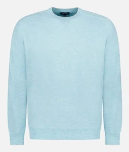 Peter Millar Voyager Cashmere-Silk Sweater XL AQUA 985C 01214148 NEW crewneck - Picture 1 of 8