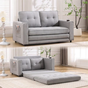 3-in-1 Convertible Pull Out Sofa Bed, Loveseat Sleeper Sofa Bed, Futon Sofa Bed - Picture 1 of 22