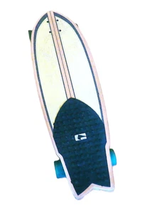 Globo unito dal destino 30 pollici Cruiser Skateboard in Acero Tropicale, Tavola a Coda di Pesce - Foto 1 di 6