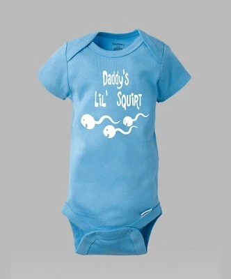 Daddy's Lil Squirt - FUNNY Baby / Infant Gerber Onesie One Piece Shirt Romper - Image 1 of 4