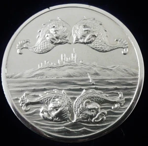 Medalla de plata esterlina con estuche, pesca en el mar de Dover, Whiting más pesado Birmingham 1930 - Imagen 1 de 12