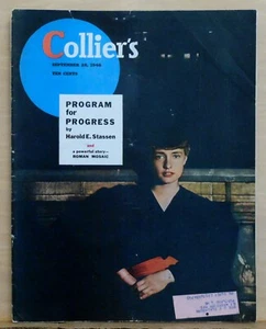 Collier's Magazine - Sept. 28, 1946, Ted Williams & World Series, Paris Fashions - Picture 1 of 1