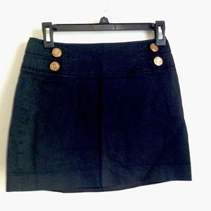 Express schwarzer kurzer Rock im Militärstil mit sichtbarem Reißverschluss 0 - Bild 1 von 5