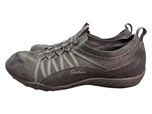 Skechers Slip-on Shoes Womens 9.5 Breathe Easy Her Journey Sneakers Gray Comfort - Picture 1 of 7