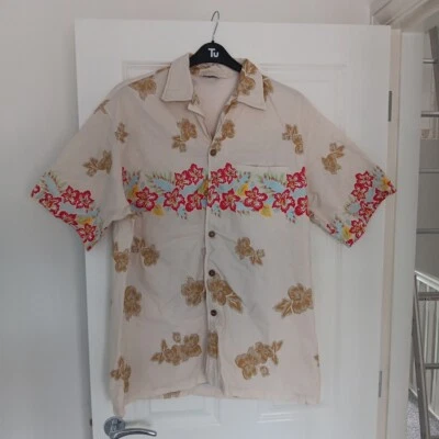 Rip Curl Hawaiian Short Retro Vintage Mens Size XL Button Up Short Sleeve  - Image 1 of 4