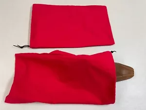 ONE PAIR (2 PCS) 100% Cotton Flannel Shoe Bags Travel Storage Pouches 10" x 16" - Picture 1 of 6