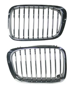 New Set Of Two Hood-Mounted Grille For 1999-2000 Bmw 323i BM1200120 BM1200121 - Picture 1 of 3