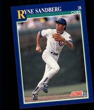 1991 Score Baseball Card #3 Ryne Sandberg
