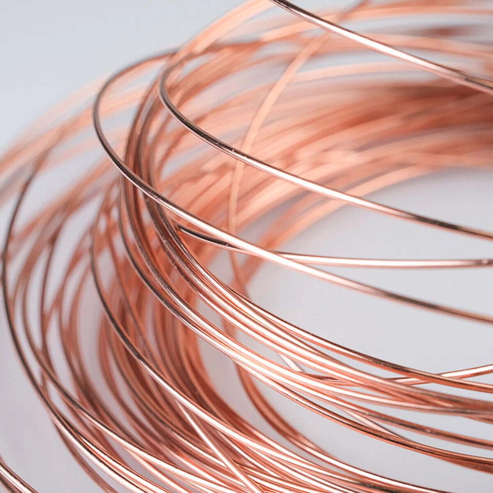 Round Copper Wire Solid Bare .2mm 0.4mm 0.5mm 1mm 1.2mm 1.4mm 1.5mm 2mm To 5mm  - Image 1 of 4
