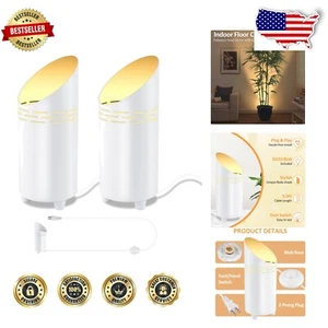Warm White Indoor Floor Spotlight with Foot Switch – 2 Pack GU10 Bulbs Included - Picture 1 of 9
