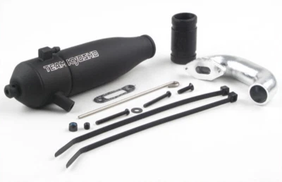 Resonanzrohrset mit Seitenauslass 1:10 GP V-ONE S PureTen Auspuff Kyosho 39069 - Bild 1 von 2