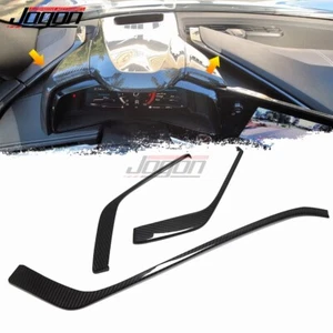 3pcs Side Dashboard Trim Strips Fibra de carbono para Corvette C8 Z51 Z06 2020-2023 - Imagen 1 de 9