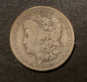 $1 1903-S Morgan Dollar VG Nice Coin & Much Better Date - Picture 1 of 2