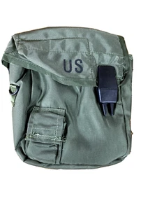 Bolsa de cantimplora militar de 2 cuartos con clips y cabestrillo ALICE. - Imagen 1 de 3