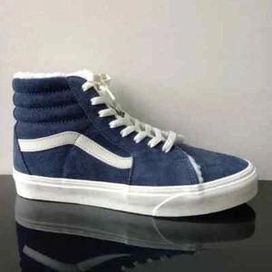 Vans Men's Sk8-Hi Cozy Hug Suede Faux Fur Sneaker in Awesome Parisian Night - Picture 1 of 13