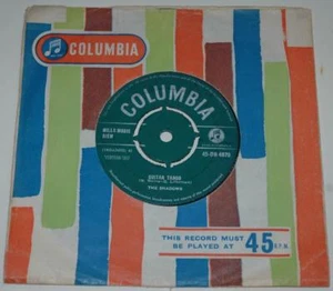 THE SHADOWS - GUITAR TANGO / WHAT A LOVELY TUNE, 1962 COLUMBIA 4870, EX/EX- - Bild 1 von 1
