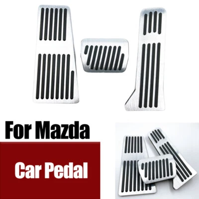 Pedal de freio a gás de carro liga de alumínio sem prata para Mazda Axela CX-3 CX-5 CX-9 2 3 6 - Imagem 1 de 4