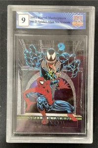 1992 Marvel Masterpieces #4-D Spider-Man vs Venom GCG 9 - Picture 1 of 2