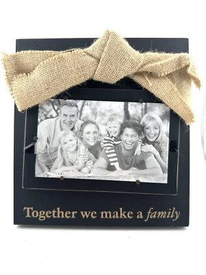 Together We Make A Family 4x6 Rustic Photo Frame With Stand - Image 1 of 4